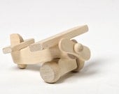 Wooden eco-friendly natural toy handmade plane for kids