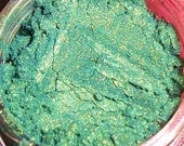 Exotic Jungle - Green Eyeshadow, Emerald, Teal, Jade, Peacock Green with Slight Gold Sheen Duochrome