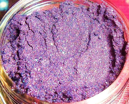 Nebula - Purple Eyeshadow,  A Natural Mineral Shadow, Gorgeous Shimmery Grape Violet, Mica Pigment, Handmade Makeup Cosmetics