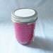 Jar Candle with Lid - Strawberry Cheesecake candle - Red Candle