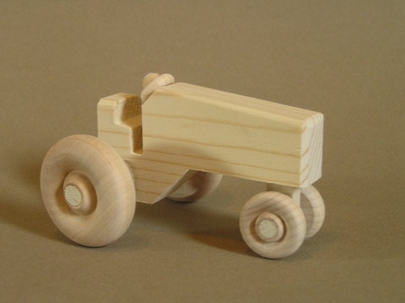 tractor wooden toy