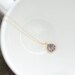 Violet Drop--Purple Glass Pendant on Gold Filled Chain, Bridesmaids Gifts, Wedding Gifts, Birthday Gifts, Mother's Day Gift