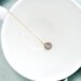 Violet Drop--Purple Glass Pendant on Gold Filled Chain, Bridesmaids Gifts, Wedding Gifts, Birthday Gifts, Mother's Day Gift
