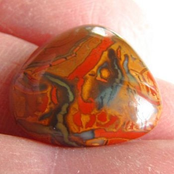 Natural Boulder Opal, Australia, Unheated, Pear 20.8x18.7x7.3mm, 19 carats