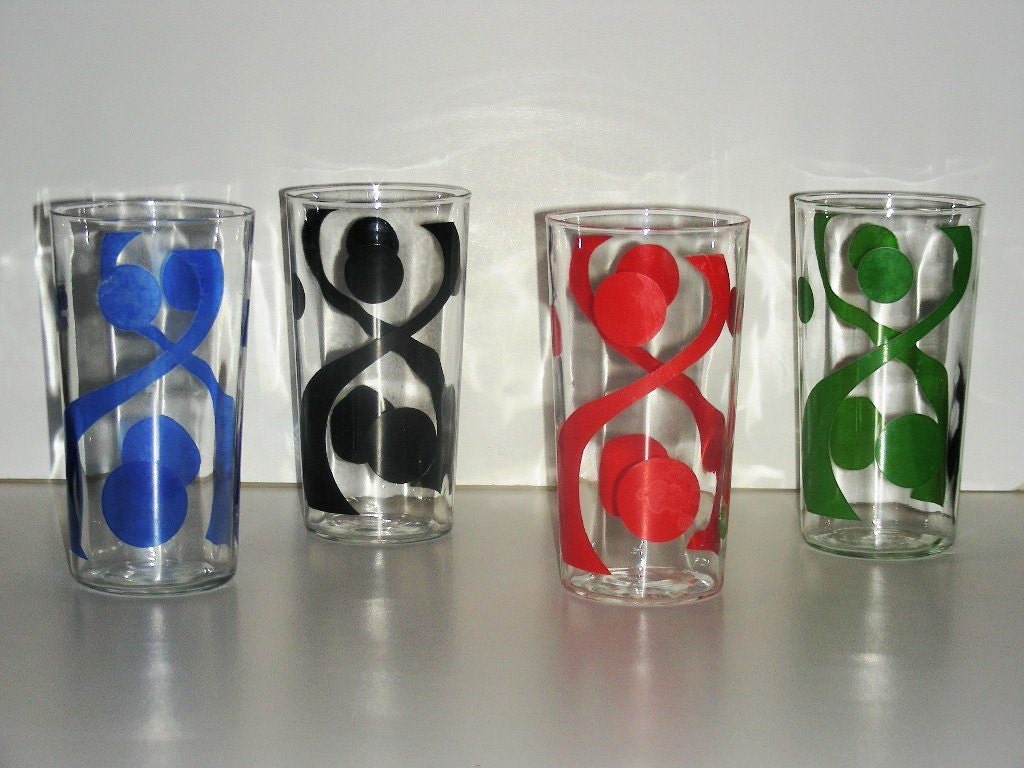 1960s Vintage Glass Tumblers