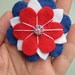 Union Jack Flower Brooch