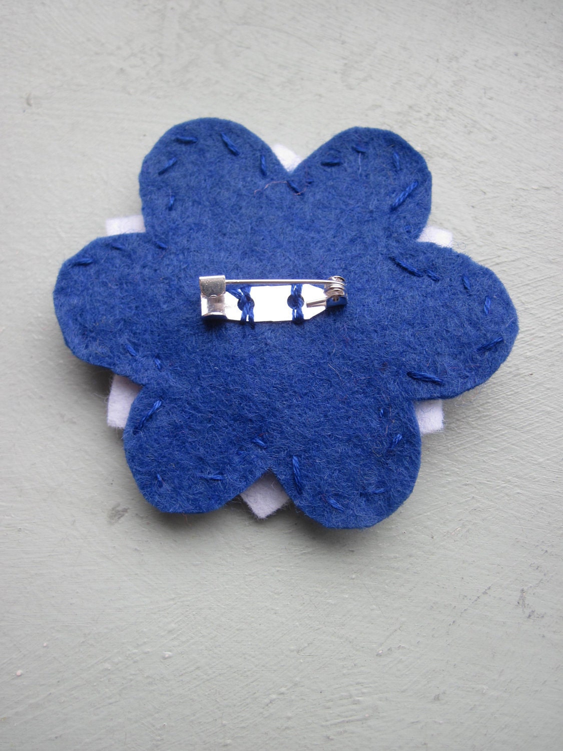 Union Jack Flower Brooch