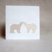 Polar Passion Personalized Greeting Card Eco Friendly Custom Bear Note Card