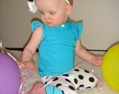 Ruffle Shirt, Turquoise Ruffle Shirt, Girls
