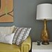 yellow glass lamp retro