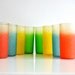 Colorful Vintage Glasses - Textured finish blue, yellow, coral and green