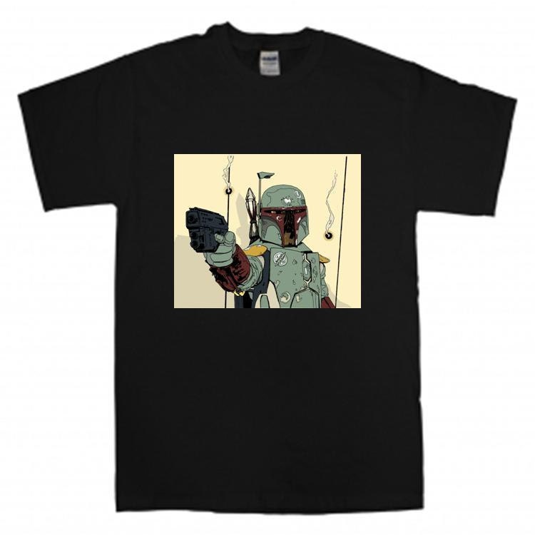 Star Wars Boba Fett Men's Black T Shirt Sizes S, M, L, XL, 2XL & 3XL