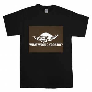 Funny Star Wars What Would Yoda Do Men's Black T Shirt Sizes S, M, L, XL, 2XL & 3XL