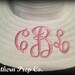 New Colors Custom Monogrammed Wide Brim Hat