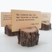 25 Handmade Rustic Wooden Wedding Place Card Holder / Picture Holder / Business Card - Oak