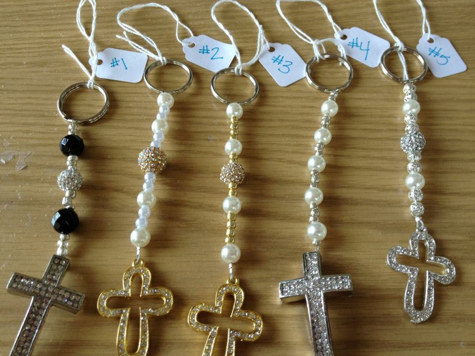 Items similar to Rosary Cross KeyChains on Etsy