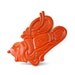 tribal head wall hanging  //  upcycled wood decor, tangerine, red orange, pumpkin  //  wood carving, natural, indian, deep color