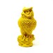 bright yellow owl figurine, fall decor // upcycled owls, bird figurines, 70s, mod, yellow housewares, woodland decor, kitsch, pop