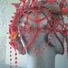 Crocheted Wire Mask "Barking at the Moon"