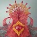 Crocheted Wire Mask "Barking at the Moon"