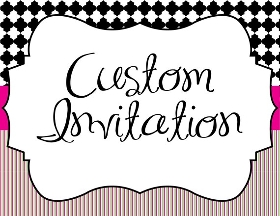 Printable Custom Invitation...by Party Like Paula Il_570xn