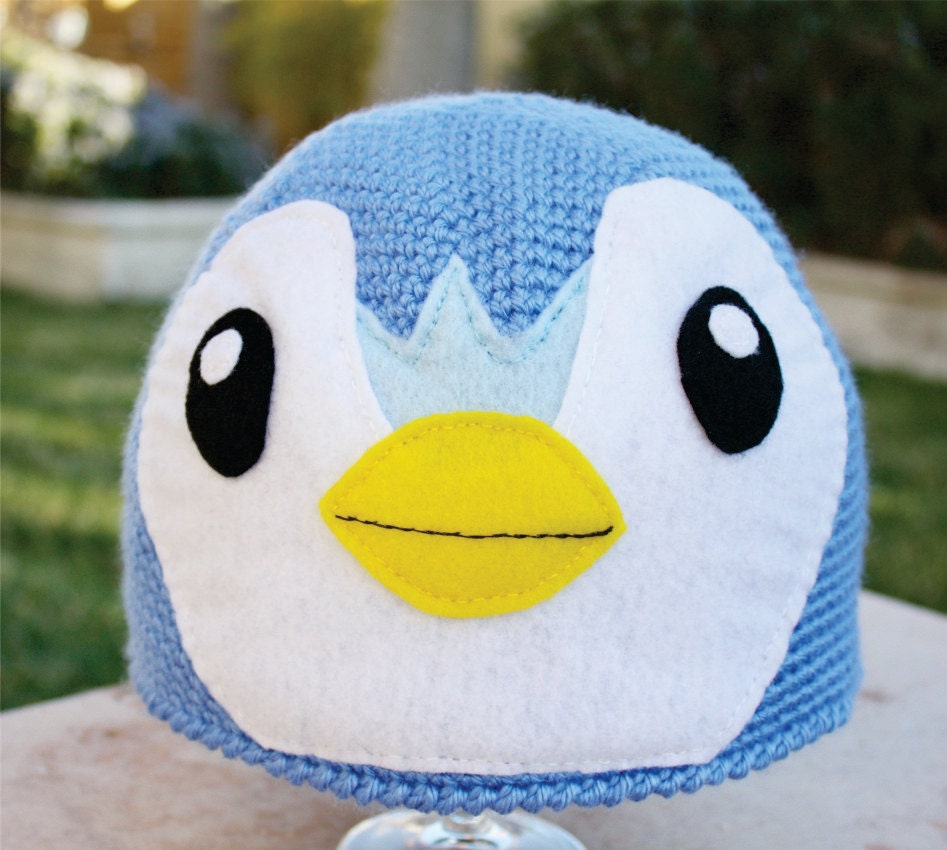 Piplup -ish Penguin Hat : Sooo Adorable Pokemon Inspired Japanese Crochet  Beanie Hat