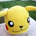Pikachu -ish Hat : Totally Cute Japanese Pokemon -ish Cartoon Crochet Beanie Hat