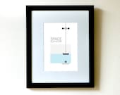 Limited Edition Space Elevator Art Print 5x7 in.