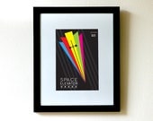 Limited Edition Space Elevator Art Print 5x7 in.