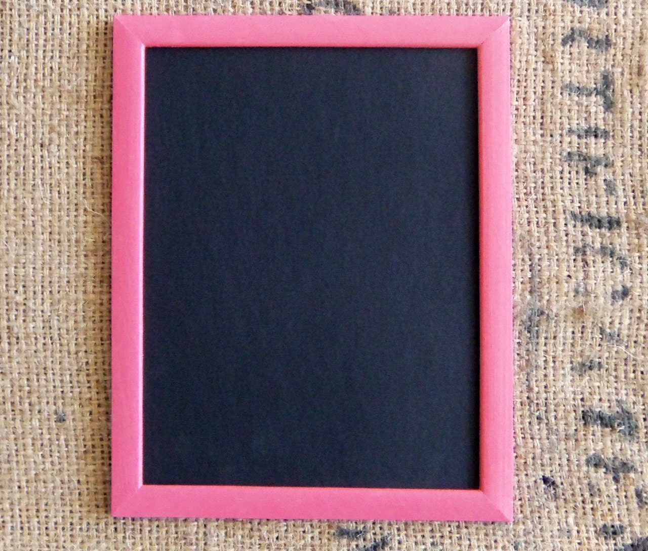11x8.5 Chalkboard with Pink Frame for Wedding or Party Prop