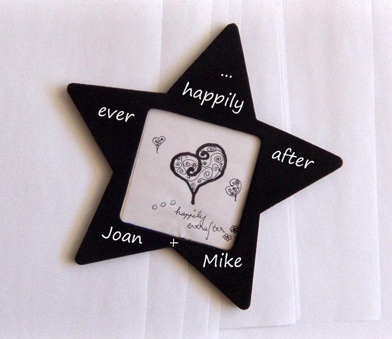 Reserved for Teri- 6 Chalkboard Frames for Wedding Photo, Home Decor, Reusable Noteboard