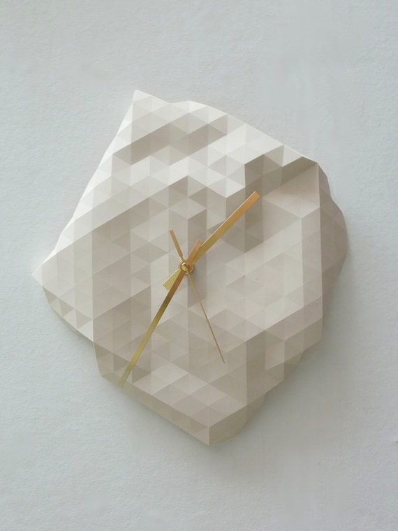 Faceted Wall Clock