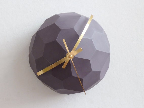 Polyhedra Globe Wall Clock