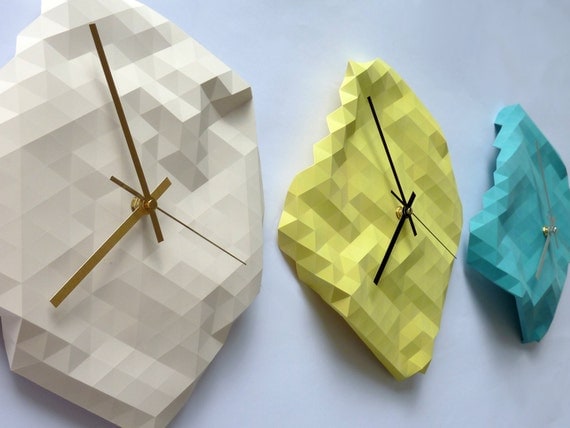 Faceted Wall Clock