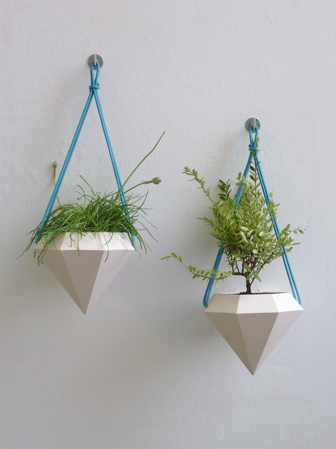 Diamond Hanging Planter - Pair