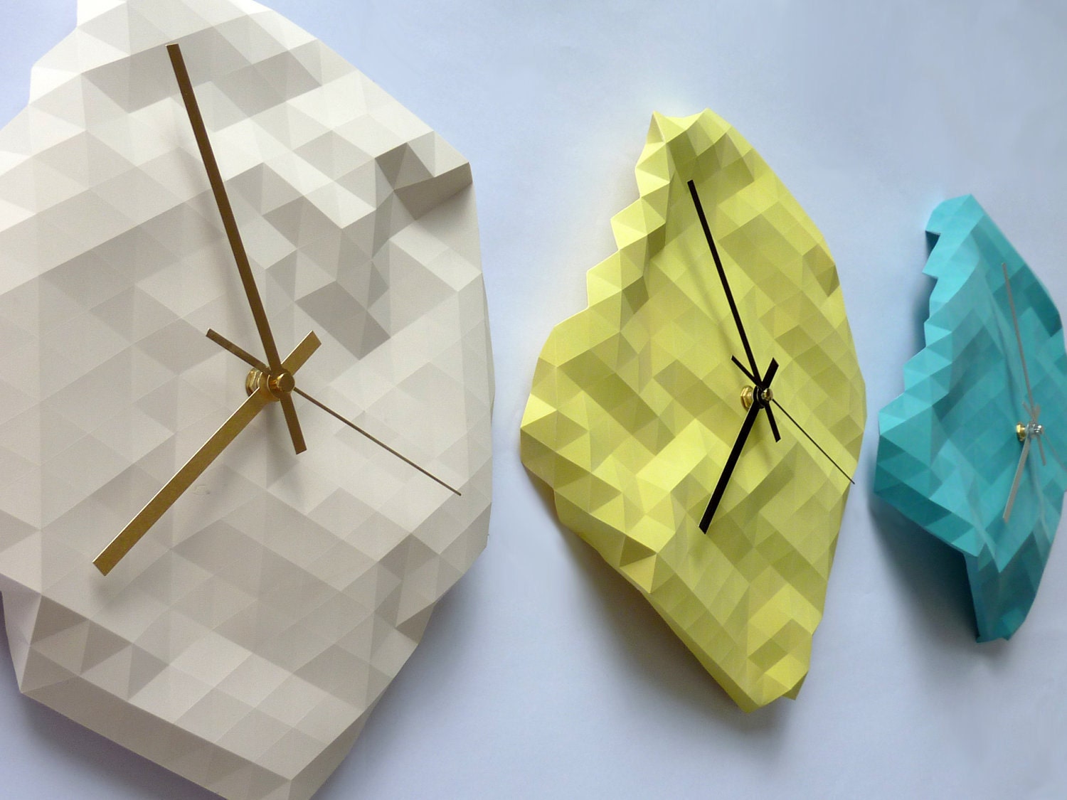 Faceted Wall Clock