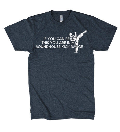 Roundhouse Kick t shirt karate shirt S-3XL