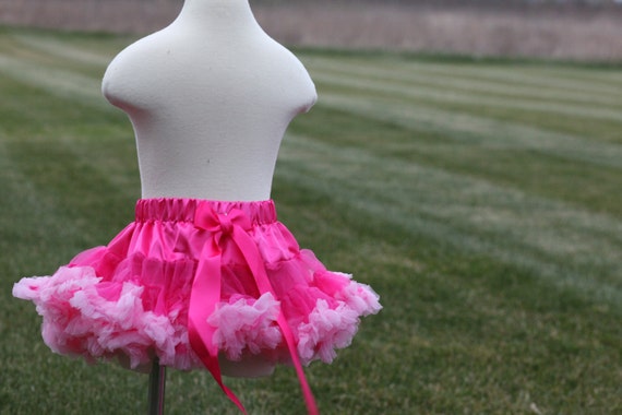 SALE 20% OFF Hot Pink Light Pink Pettiskirt Available in Sizes 10mos - 8yrs old