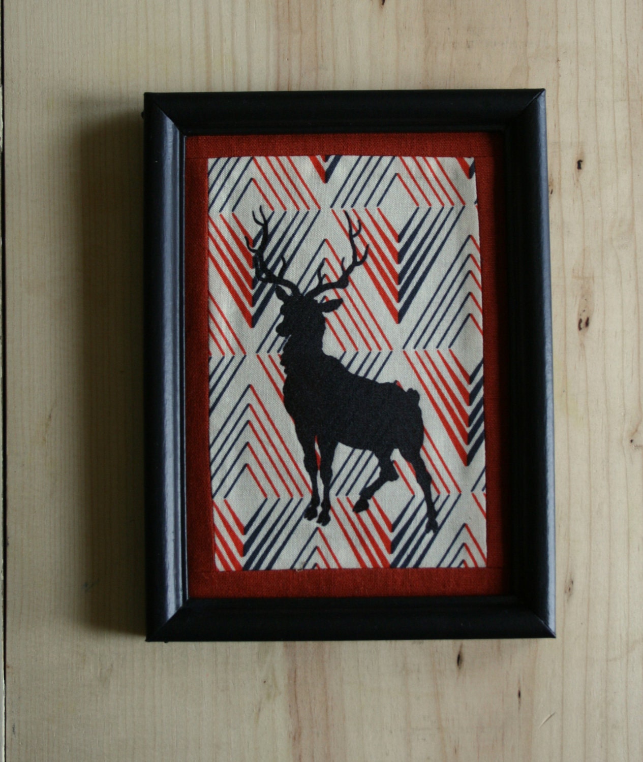 Deer on Geometric Pattern