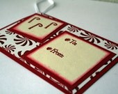 Gift tag Holiday - Candy Cane (Set of 5)