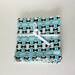 Clearance - Teal and Brown Dog Bones Reusable Flannel Cloth Wipes, Set of 10