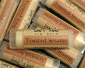 Lip Balm - Toasted Sesame, One Tube All Natural Beeswax Lip Salve Chapstick from Lee the Beekeeper