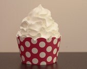 Hot Pink and White Polka Dot Cupcake Wrappers Il_170x135