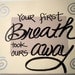 Hand-painted 8x10 canvas with quote for baby