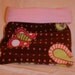 SALE Brown and Pink Butterfly Fleece Snuggle Bag