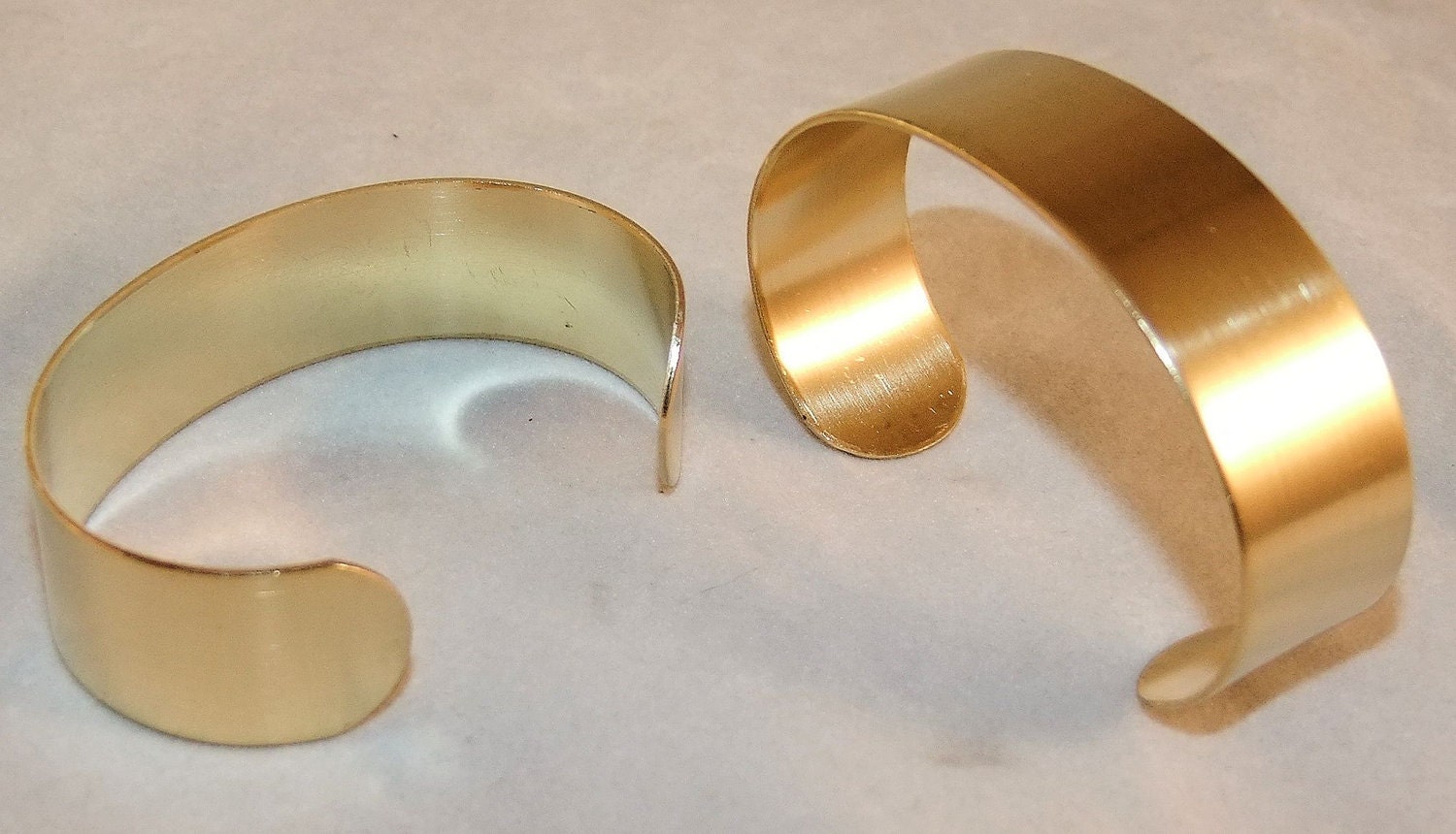 Brass Bracelet Cuff Blanks For Jewelry Making .75 inch Pkg Of 2