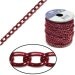 20 Foot Spool Red Aluminum Curb Chain 6 x 3.6mm WIDE