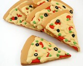 Decorated Cookies - Pizza - Pizza Party - 8