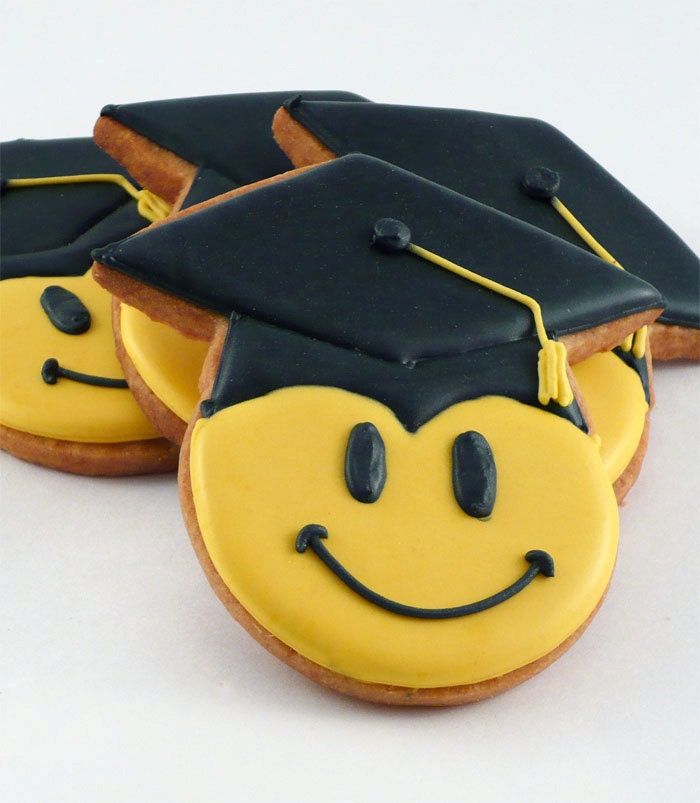 Decorated Cookies - Graduation - Happy Graduate - 1 dozen