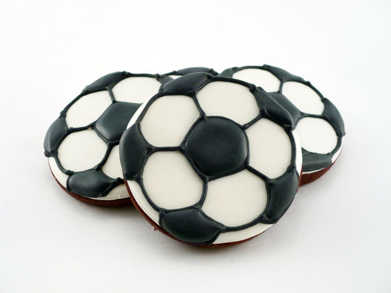 Decorated Cookies - Soccer - 1 dozen